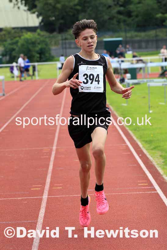Mens under-17s 3000 metres, 2023 Northern Under-13s, Under-15s and Under-17s, Middlesbrough.  Photo: David T. Hewitson/Sports for All Pics